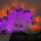 Willow Vine Twig Halloween Garland Decorations Orange & Purple Lights, Battery Operated Waterproof Halloween Decorations for Home Wall Fireplace Mantle Decor
